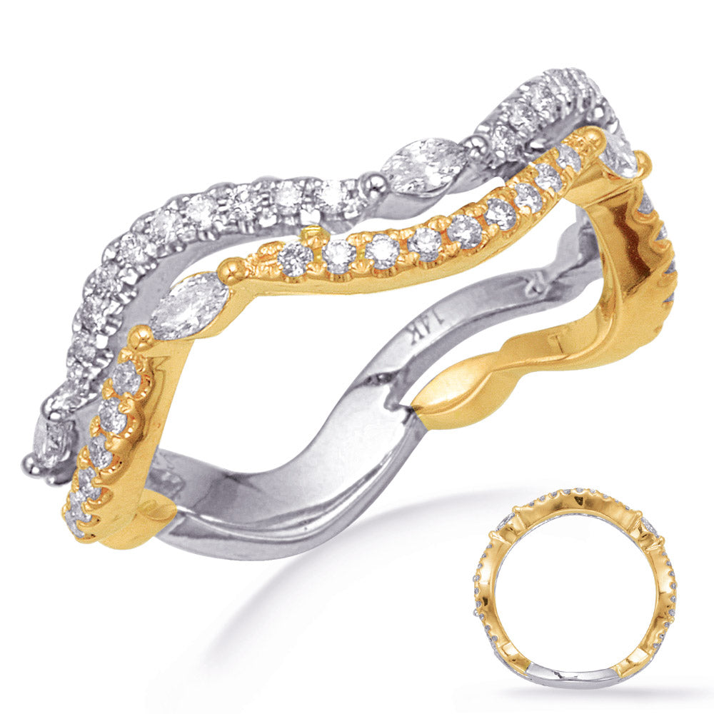 Yellow & White Gold Diamond Fashion Ring