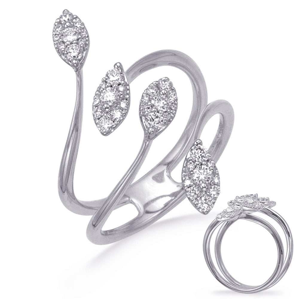 White Gold Diamond Fashion Ring