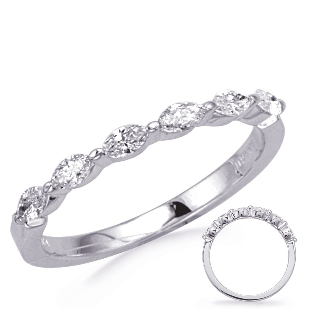 White Gold Diamond Marquise Band
