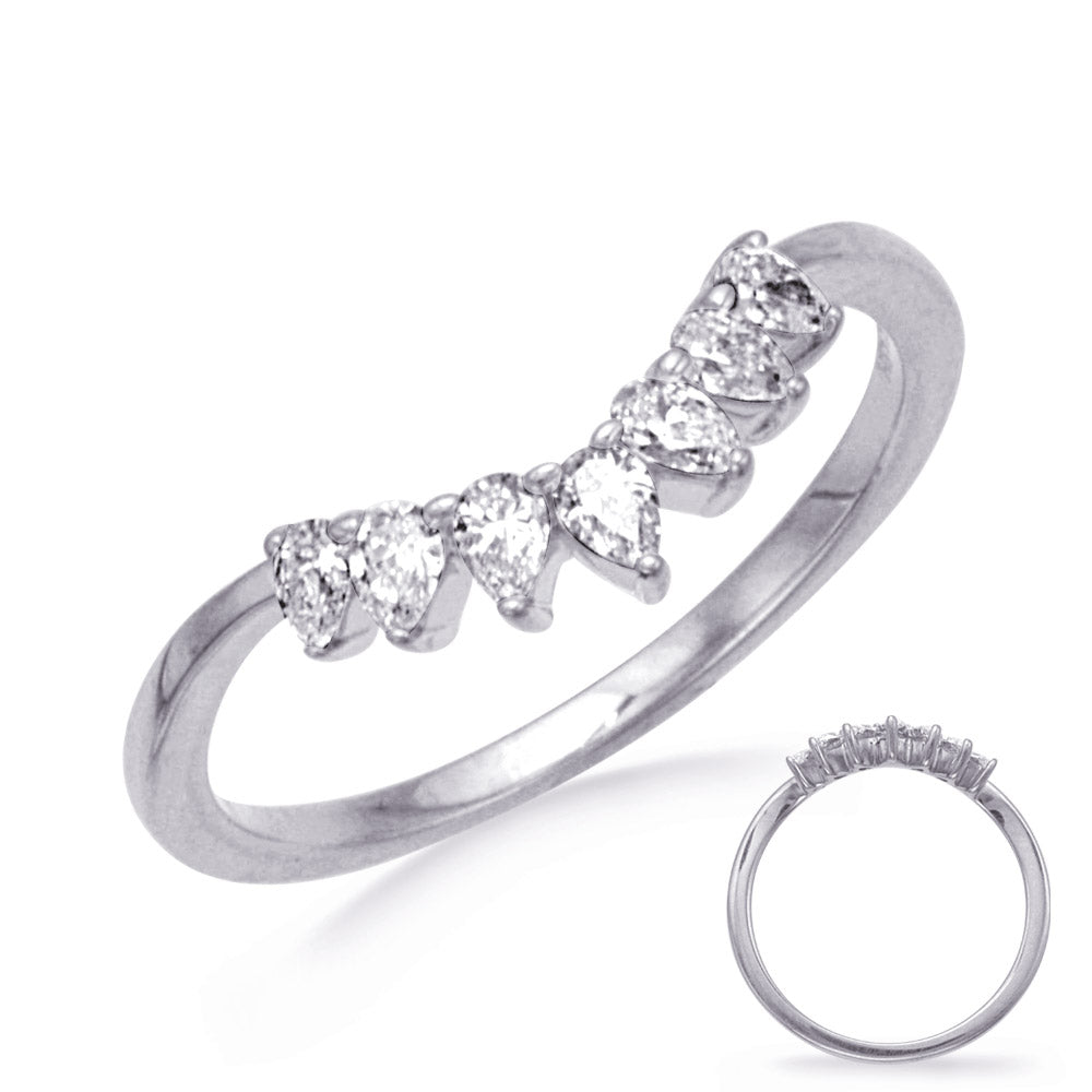 White Gold Pear shape Ring