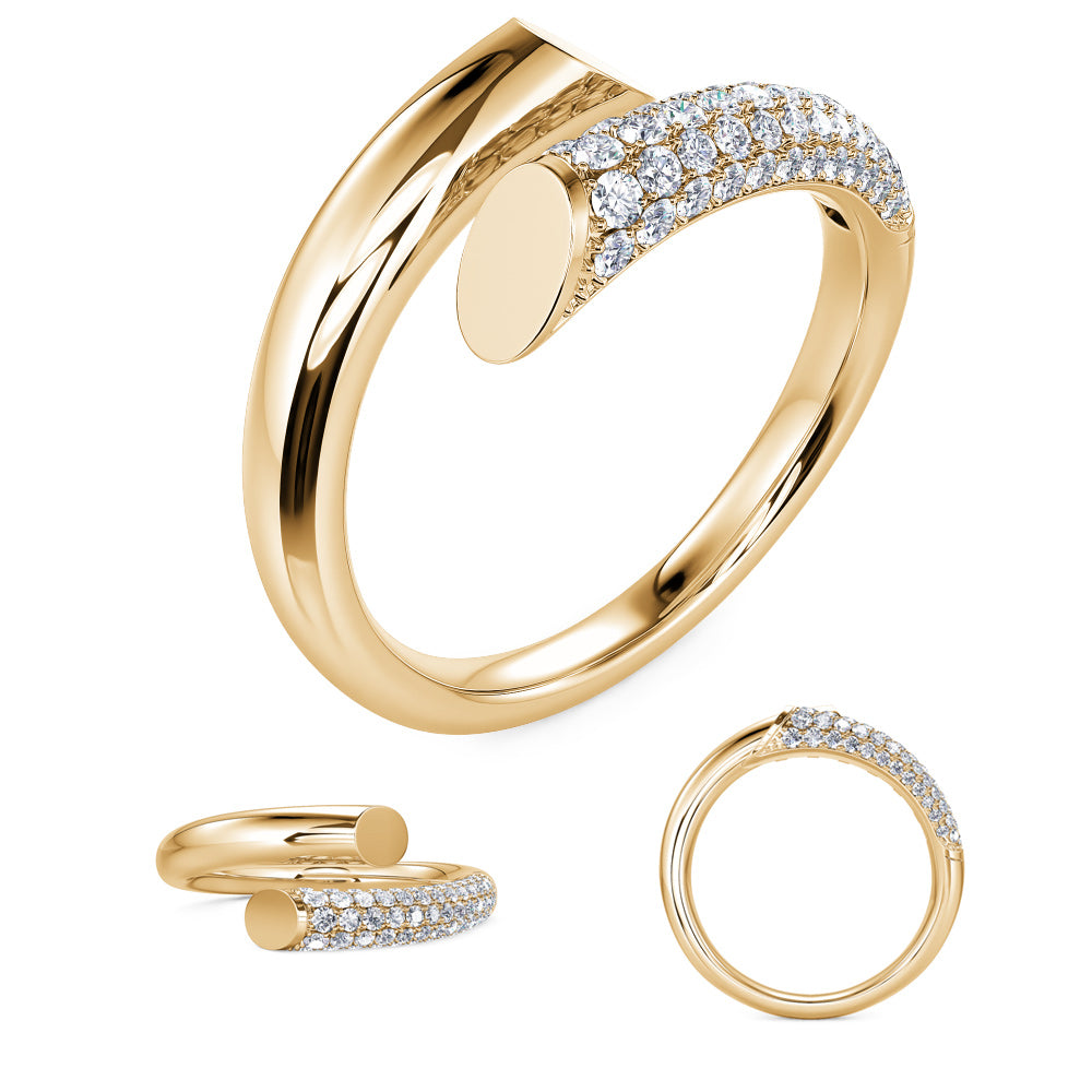 Yellow Gold Diamond Fashion Ring
