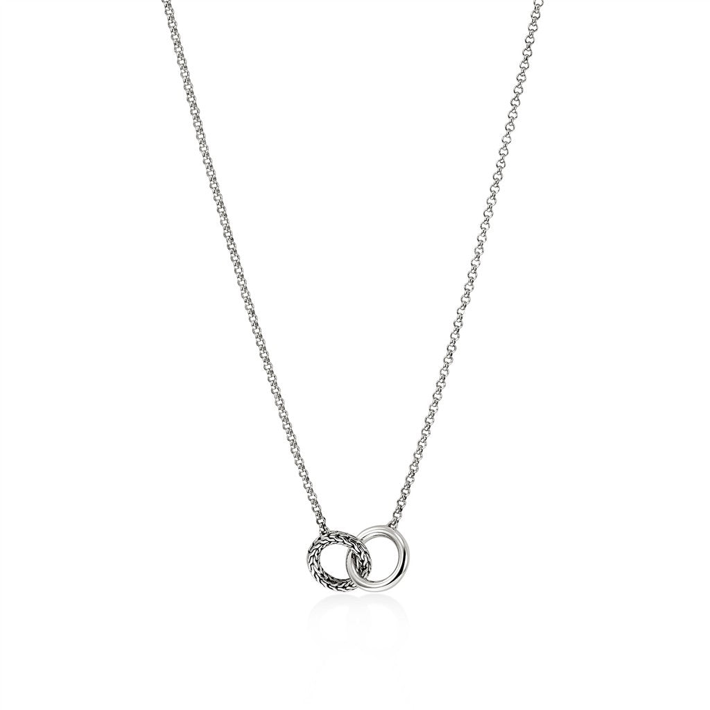 JH Essential Linked Necklace, Sterling Silver, 2MM
