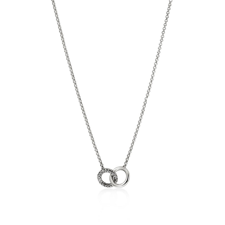 JH Essential Linked Necklace, Sterling Silver, 2MM