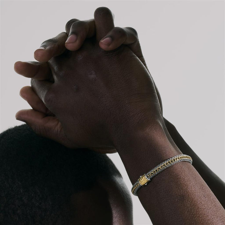 Icon Bracelet, Gold, Sterling Silver, 7MM