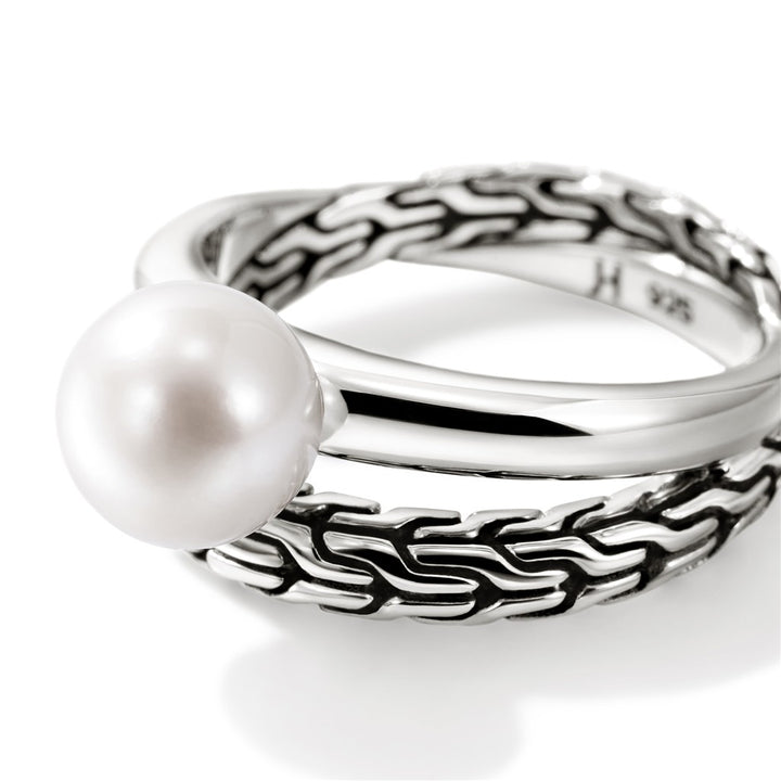 JH Essential Pearl Ring, Sterling Silver