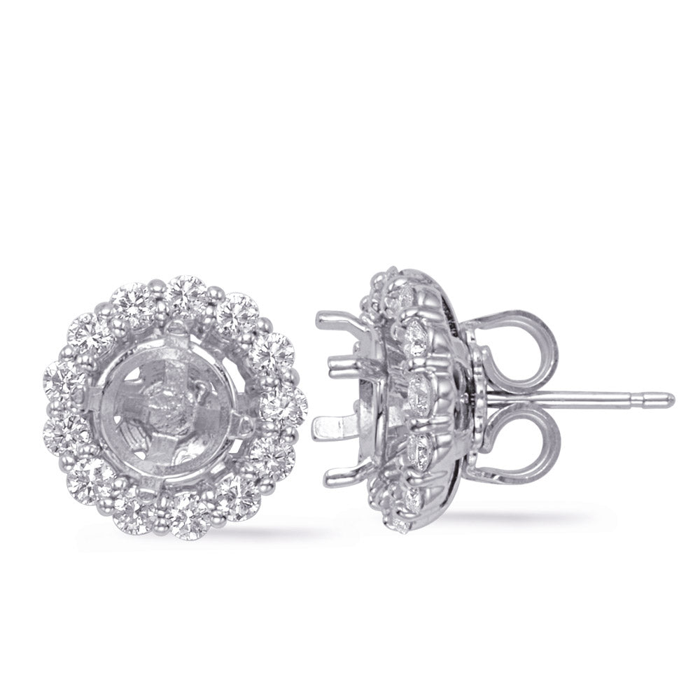 White Gold Jackets Earring .35ct each