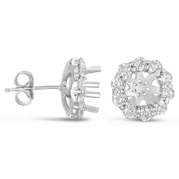 Halo Diamond Earring For .1.5ct total