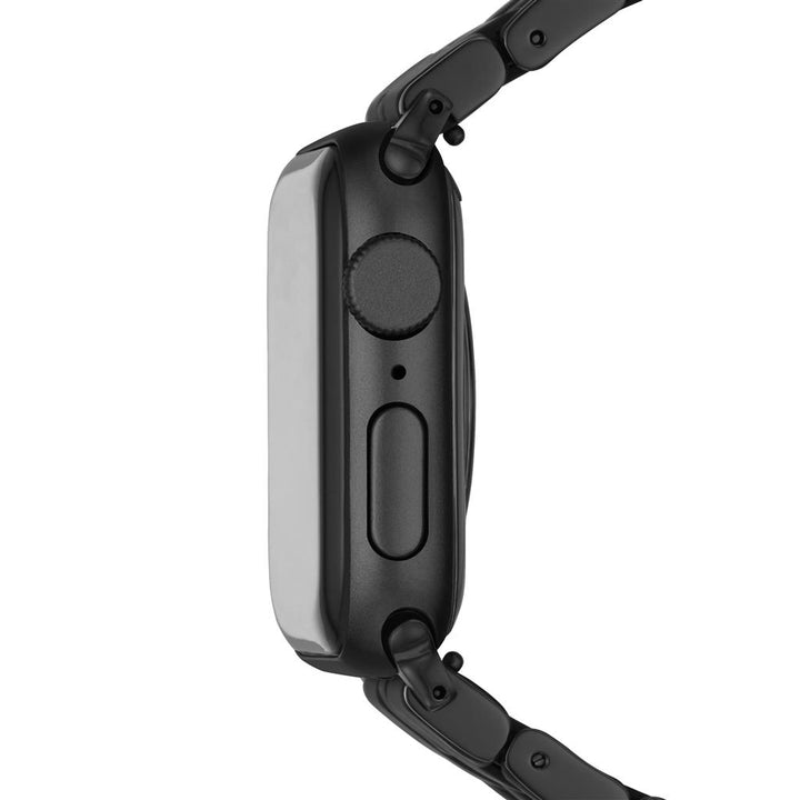 38/40/41mm and 42/44/45/49mm Black Silicone-Wrapped Bracelet Band for Apple Watch®