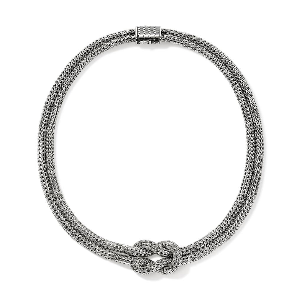 Love Knot Necklace, Sterling Silver, 5MM