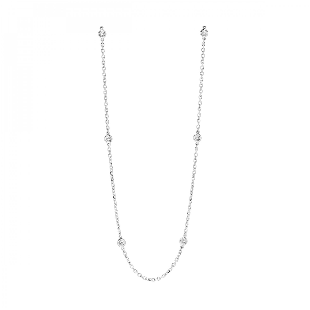 14Kt White Gold Diamond 1/4Ctw Necklace
