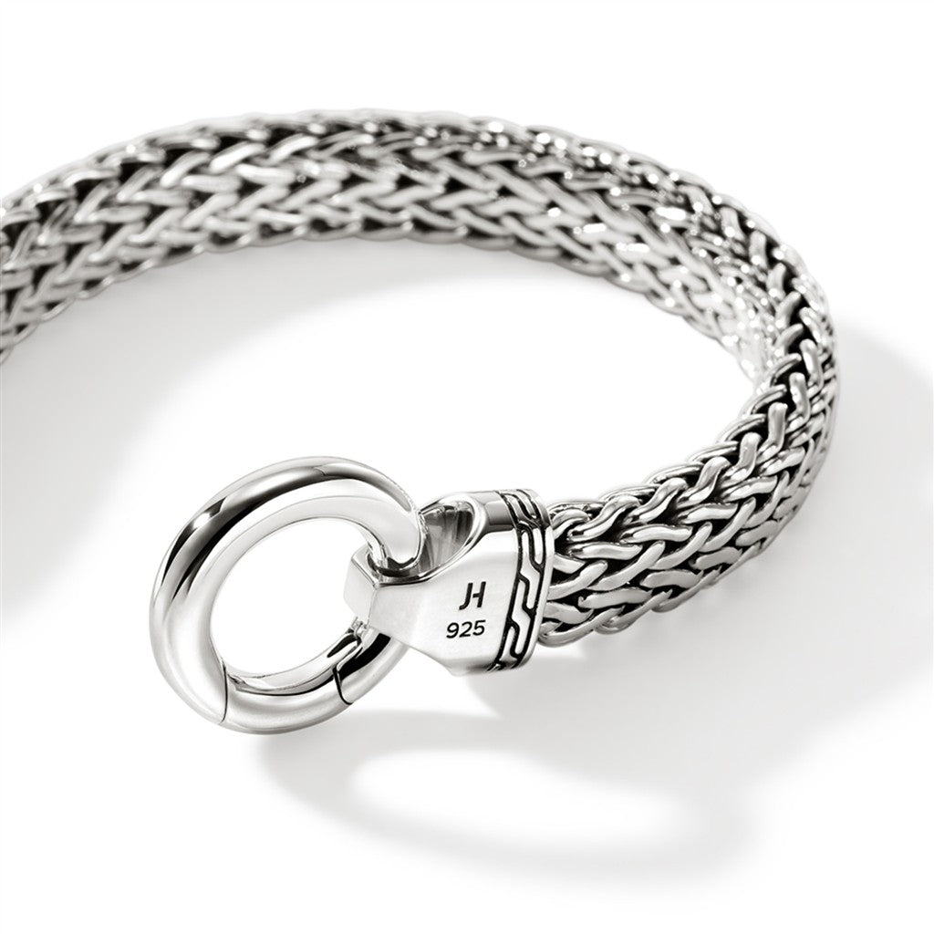 Flat Chain Bracelet, Sterling Silver, 11MM