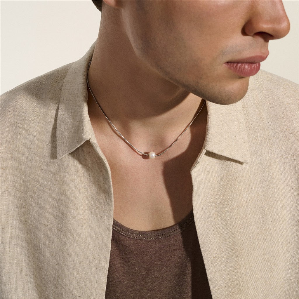 JH Essential Pearl Necklace, Sterling Silver, 1.8MM