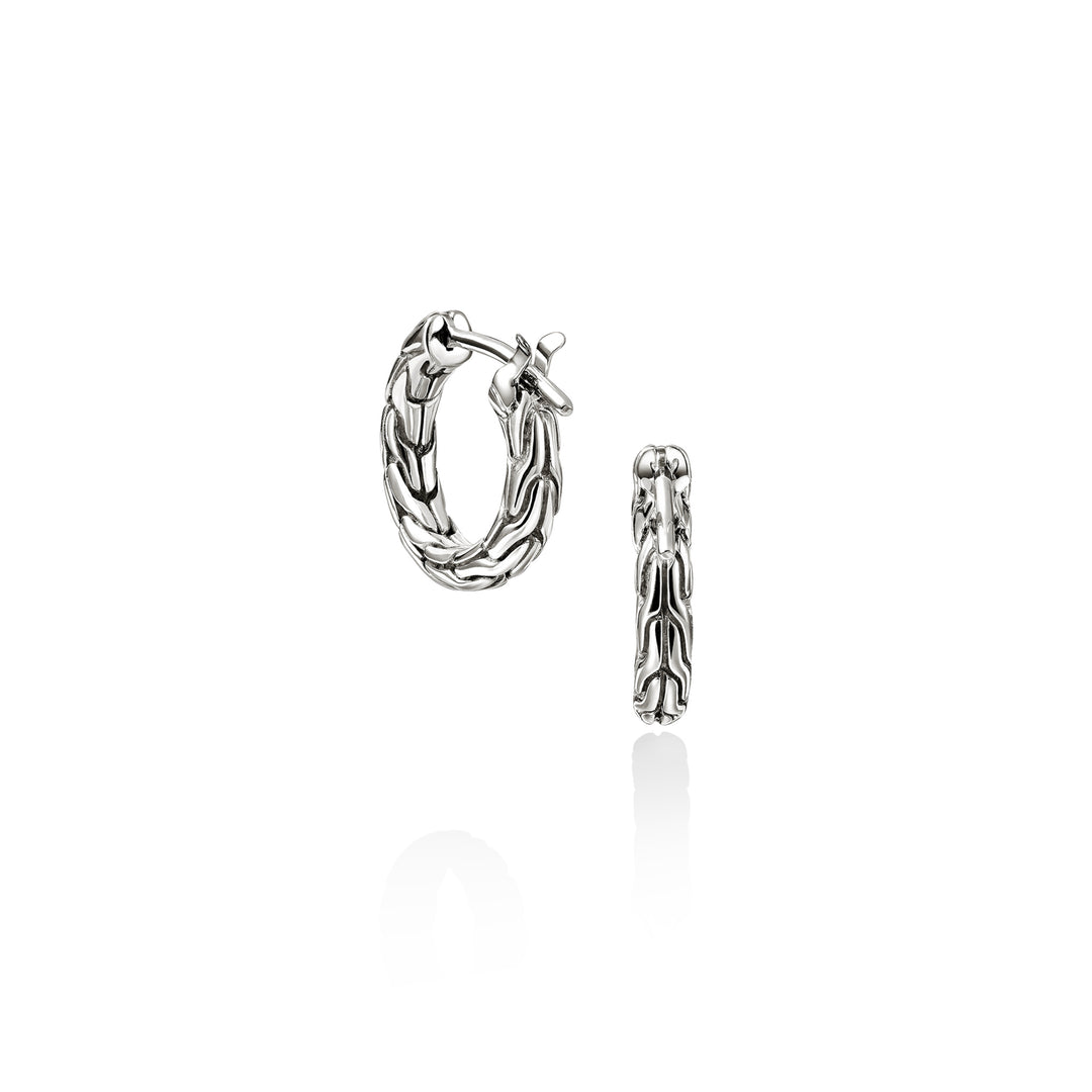 JH Essential Hoop Earrings, Sterling Silver, 14MM