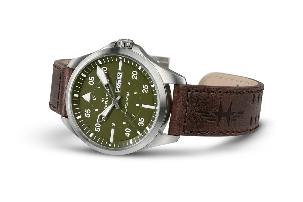 Khaki Aviation Pilot Day Date Auto - 42mm