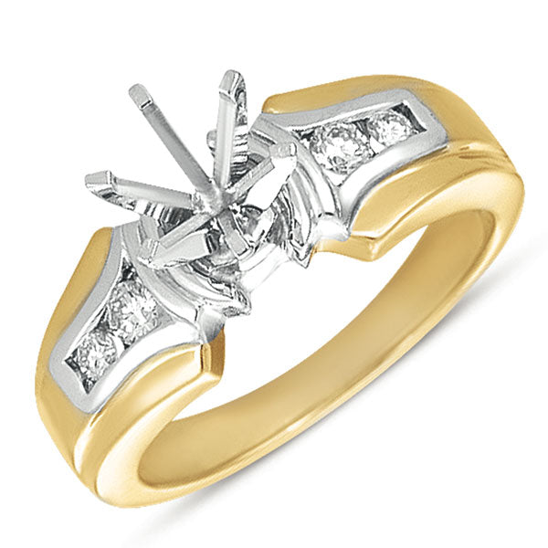 Yellow & White Gold Engagement Ring