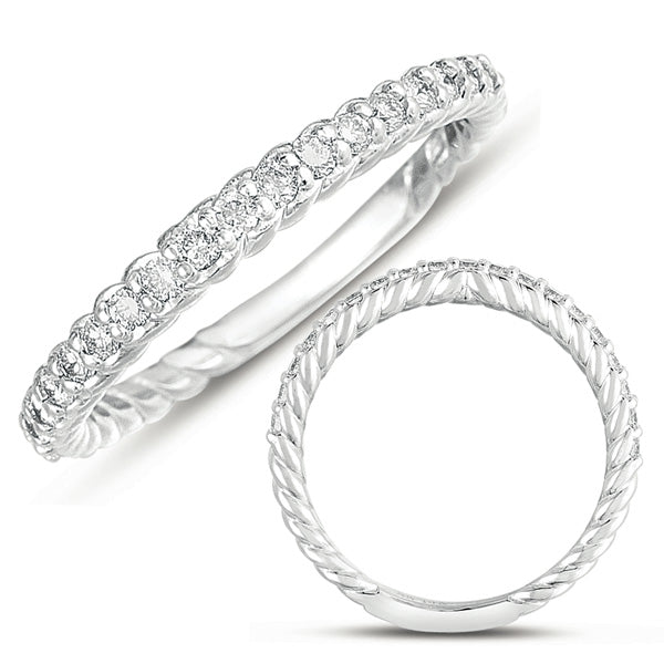 White Gold Rope Band