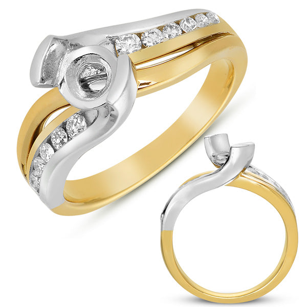 Yellow & White Gold Engagement Ring