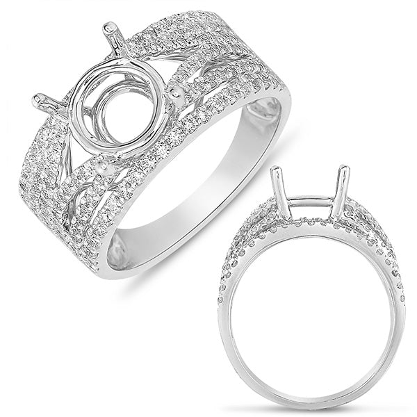 White Gold Semi Mounting