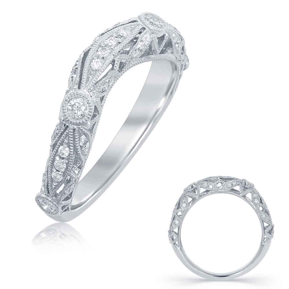White Gold Wedding Band