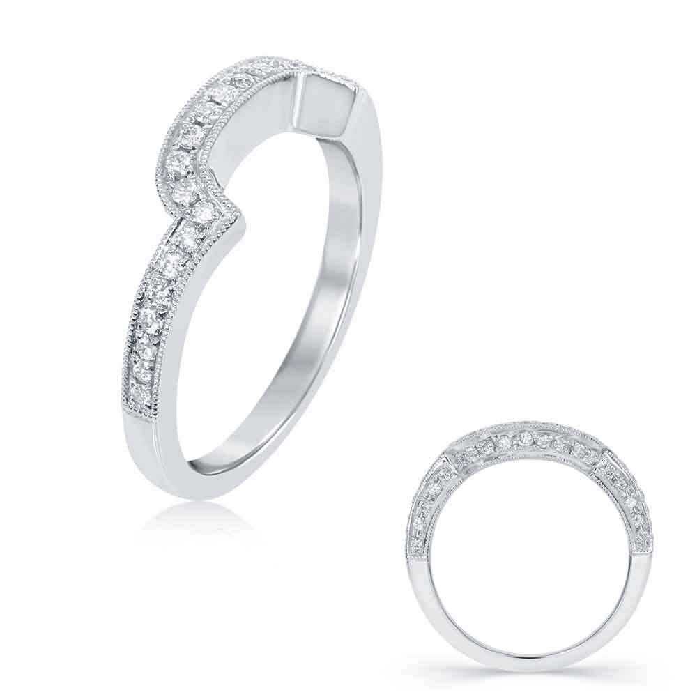 White Gold Wedding Band