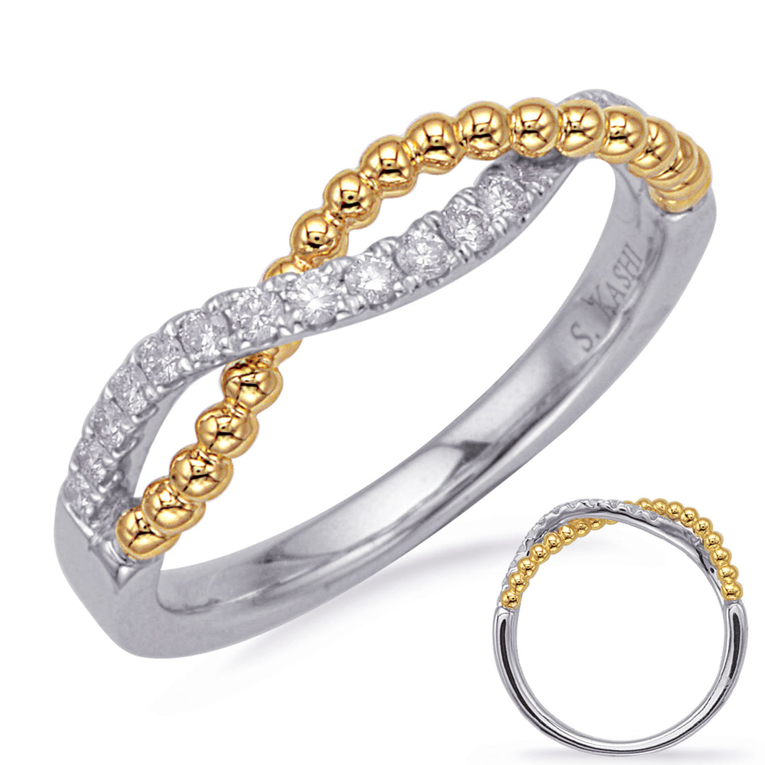 Yellow & White Gold Diamond Fashion Ring