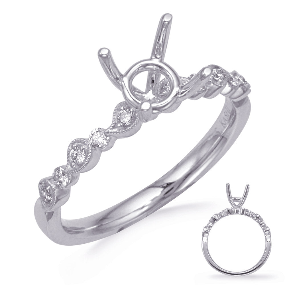 White Gold  Diamond Engagement Ring