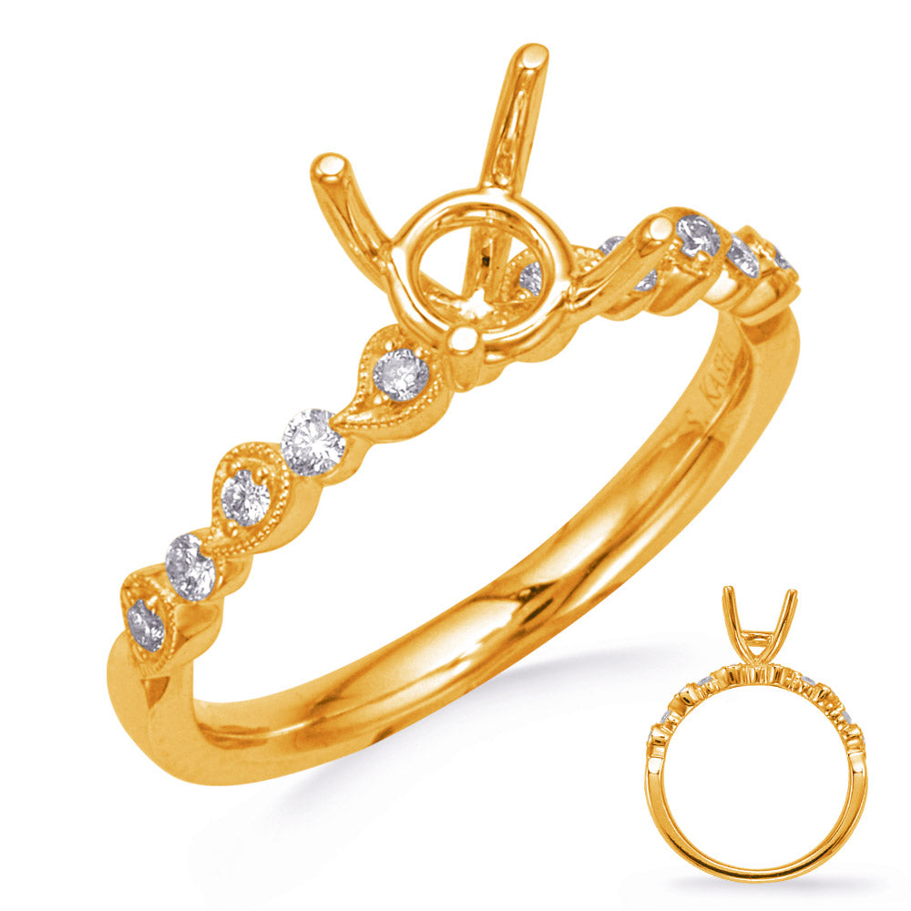 Yellow Gold  Diamond Engagement Ring