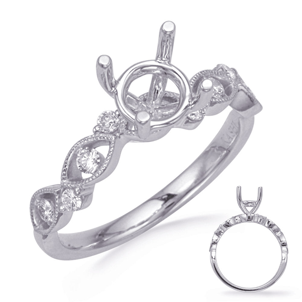 White Gold Diamond Engagement Ring