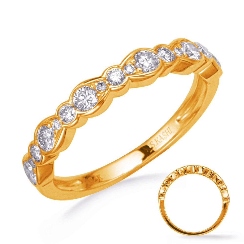 Yellow Gold Diamond Wedding Band