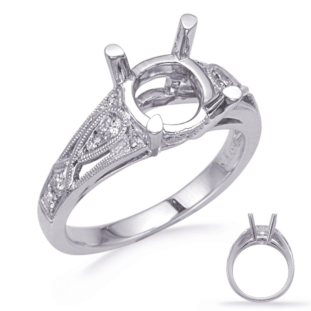 White Gold Diamond Engagement Ring