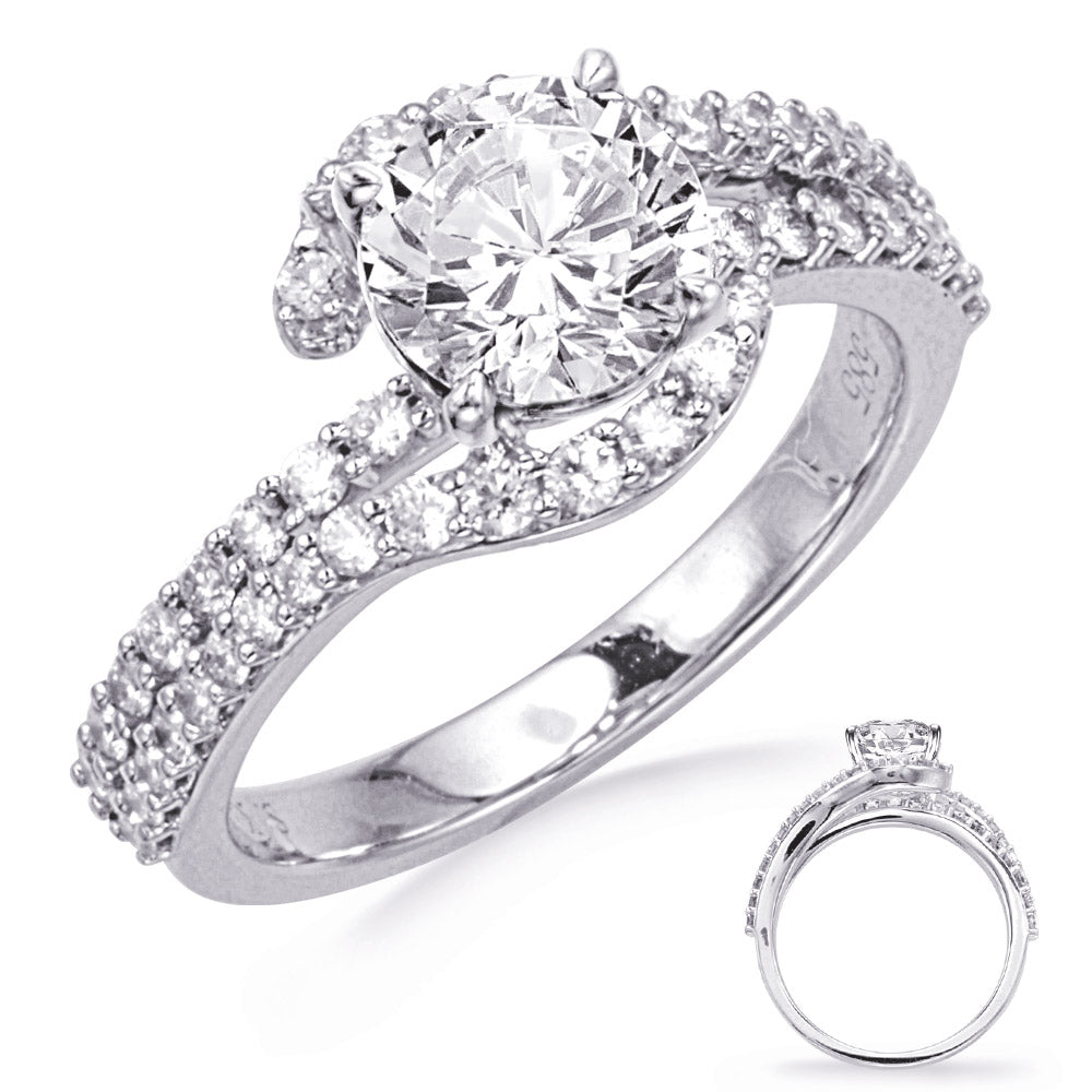 White Gold Diamond Engagement Ring