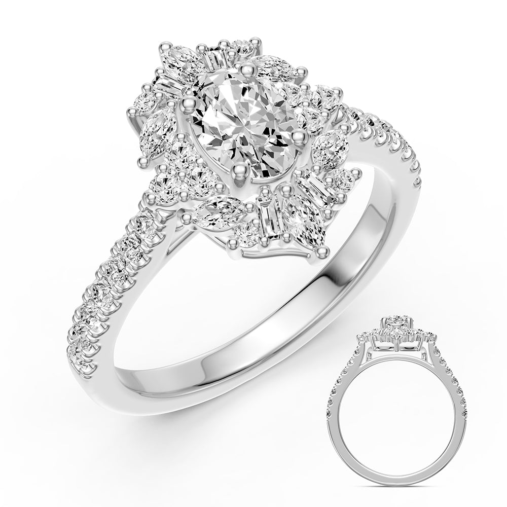 White Gold Engagement Ring