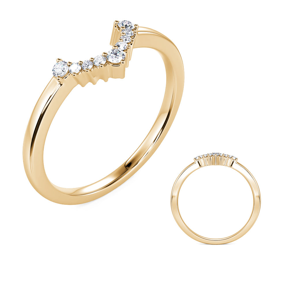Yellow Gold Diamond Band