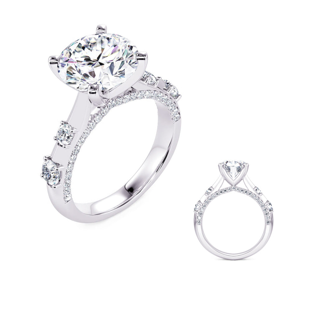 White Gold Diamond Engagment Ring