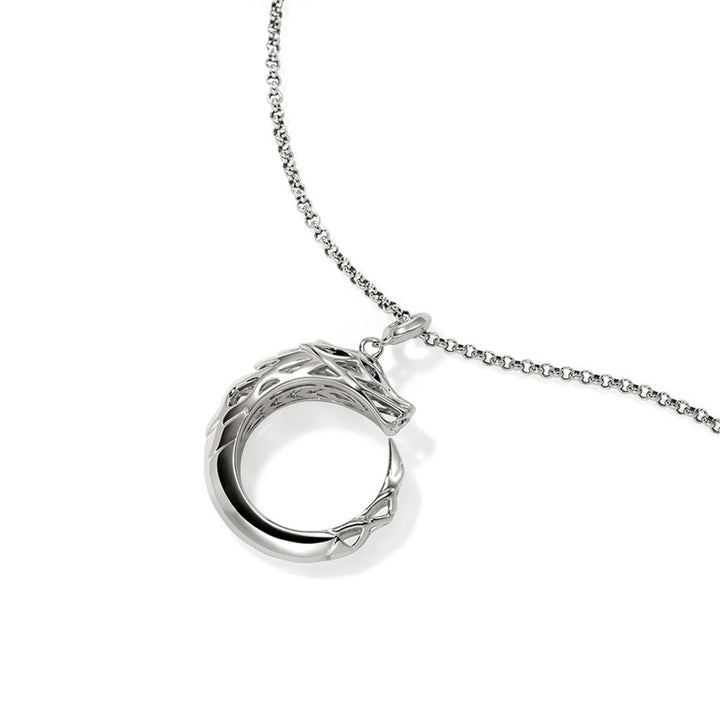 Naga Pendant Necklace, Sterling Silver