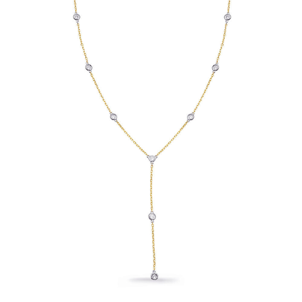 Yellow Gold Diamond Necklace