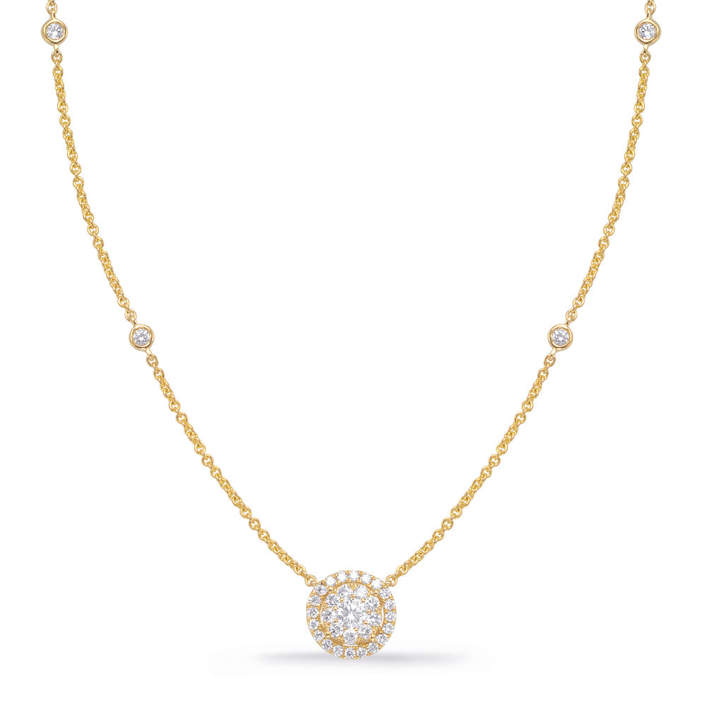Yellow Gold Diamond Necklace