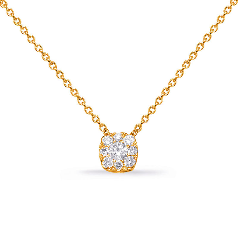 Yellow Gold Diamond Necklace