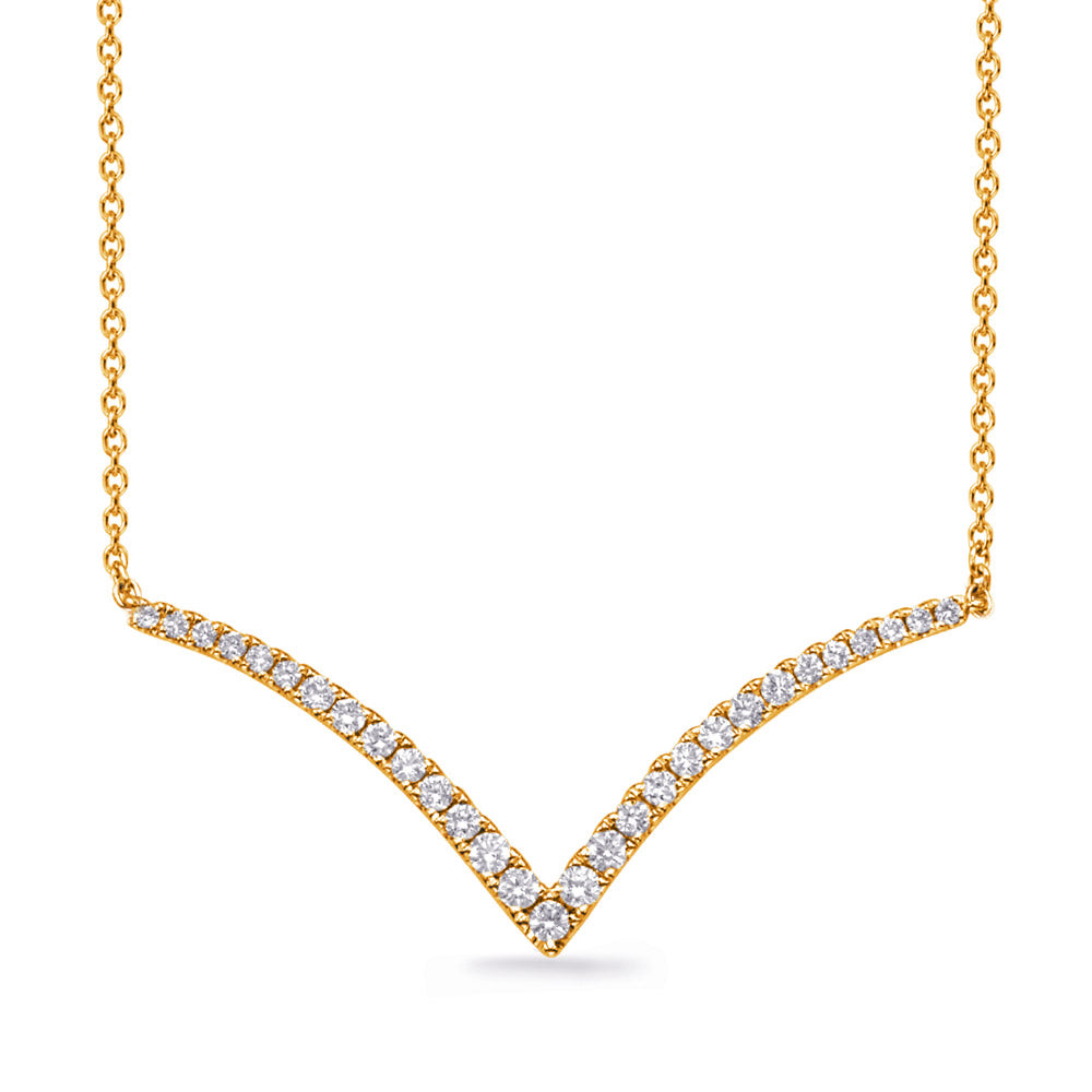 Yellow Gold Diamond Necklace
