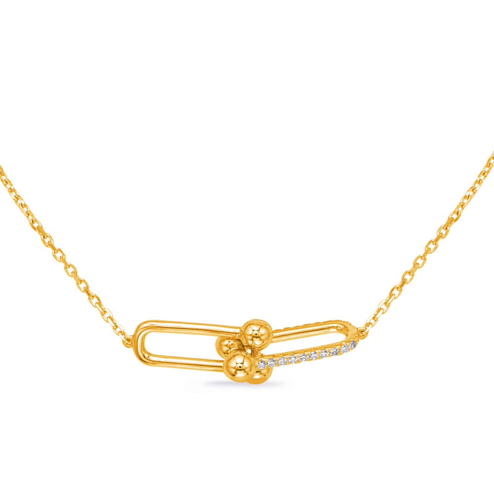 Yellow Gold Diamond Necklace