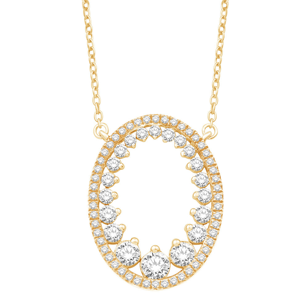 Yellow Gold Diamond Necklace