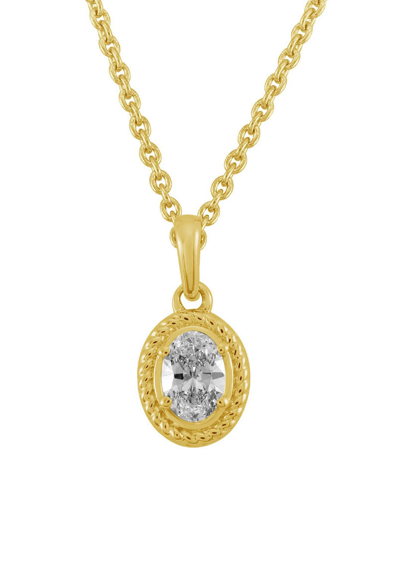 Yellow Gold Diamond Necklace