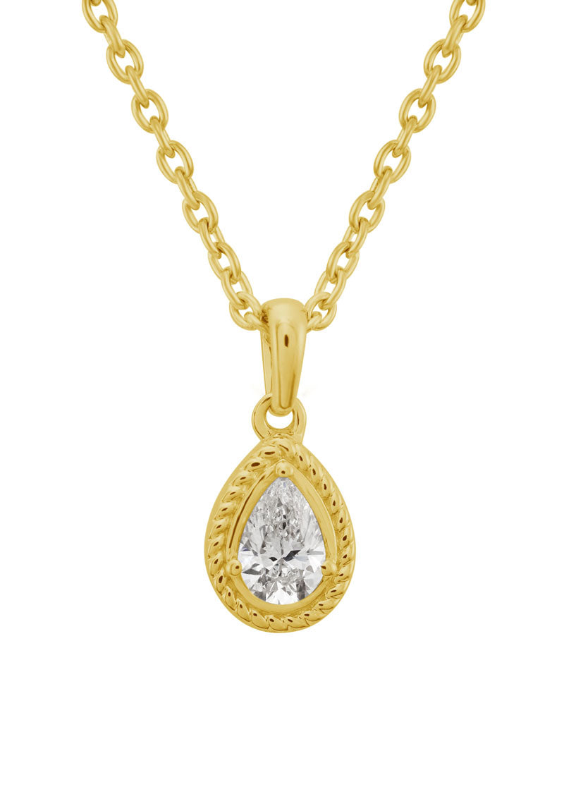 Yellow Gold Diamond Necklace