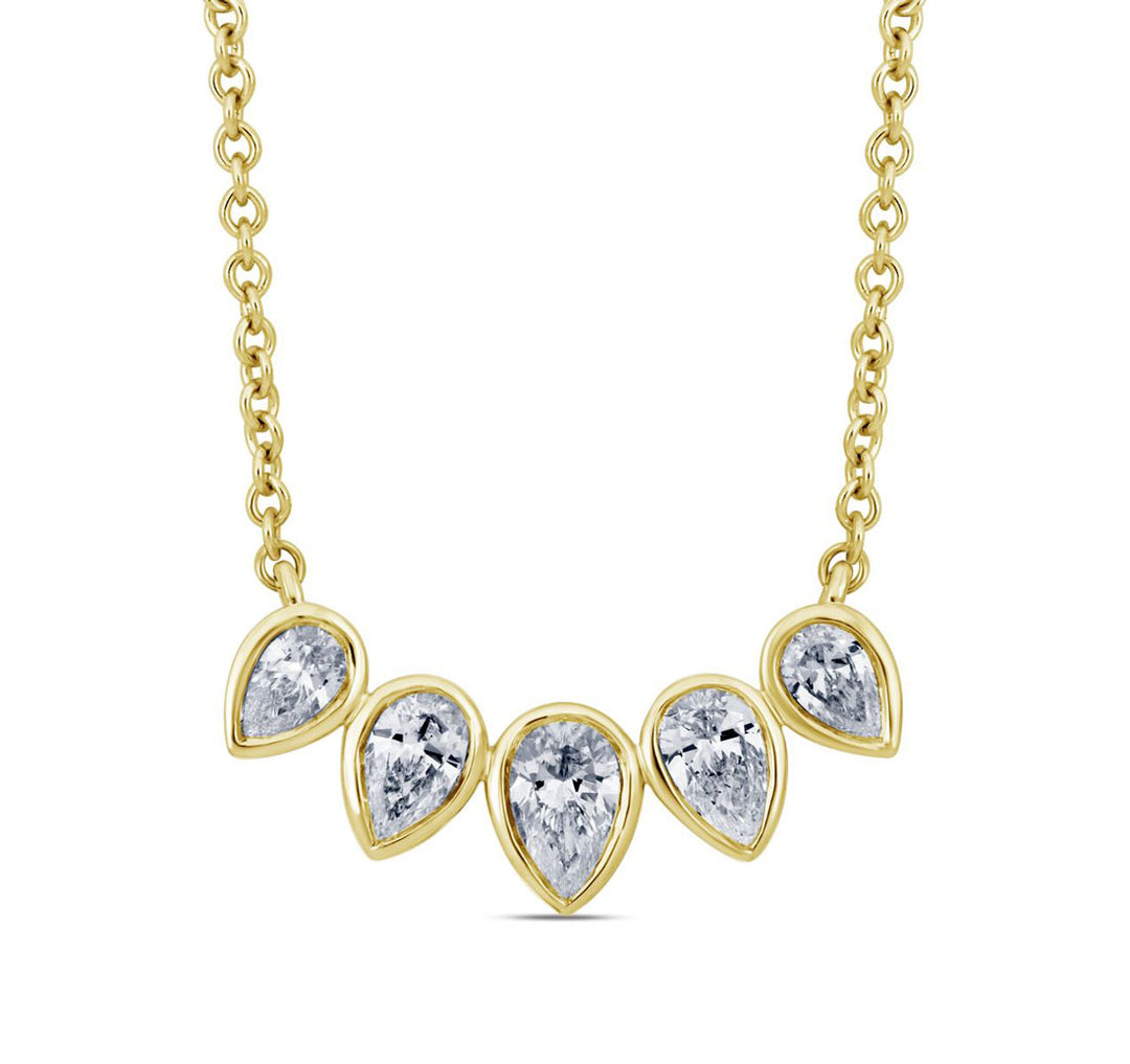 Yellow Gold Diamond Necklace