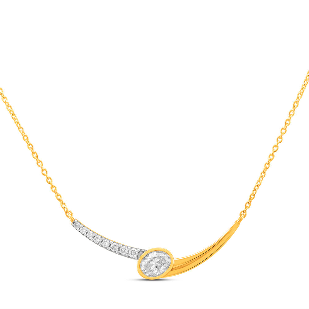 Yellow Gold Diamond Necklace