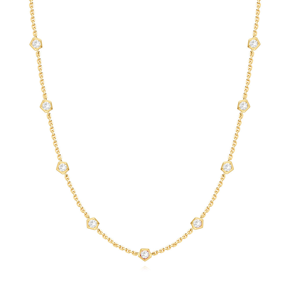 Yellow Gold Diamond Necklace