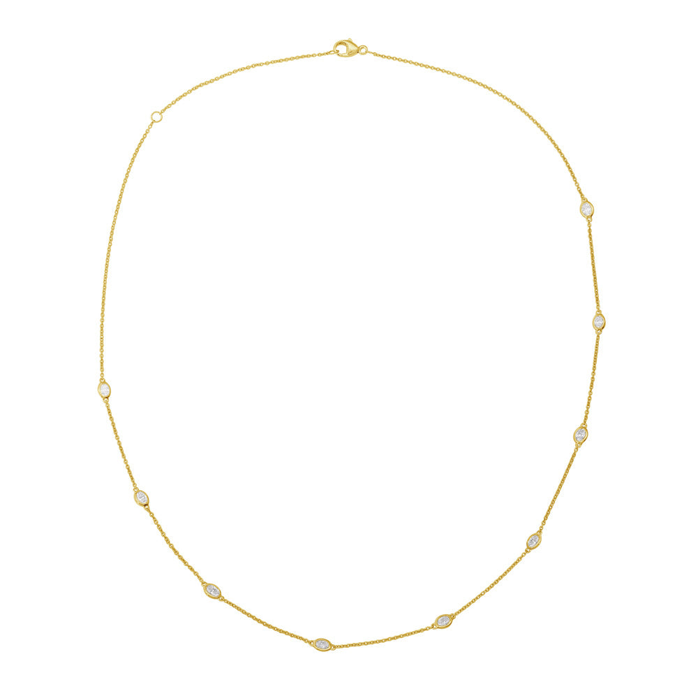 Yellow Gold Diamond Necklace