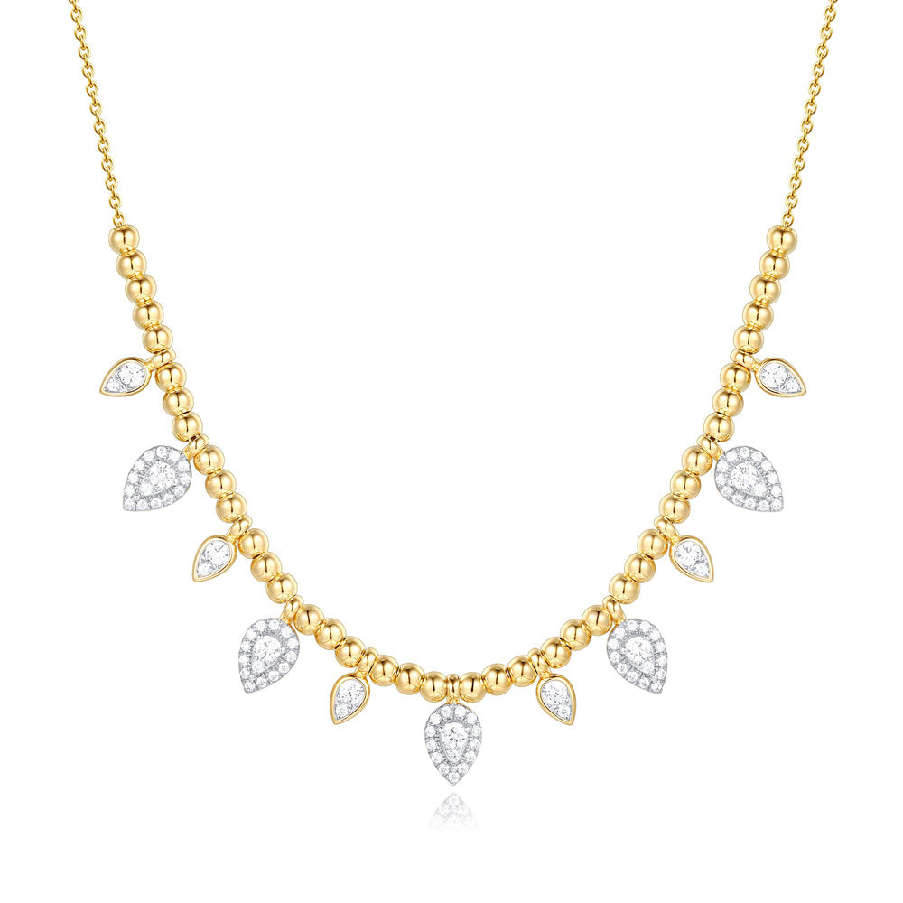Yellow Gold Diamond Necklace
