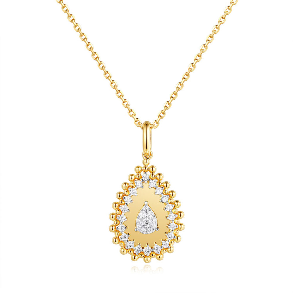 Yellow Gold Diamond Necklace