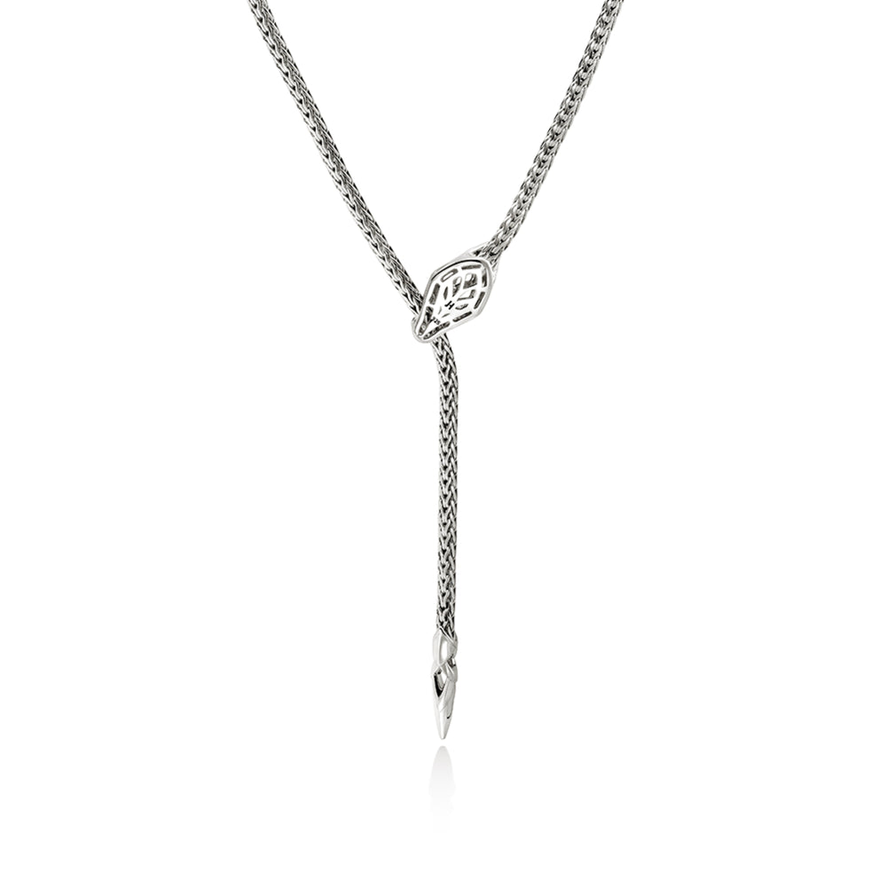 Naga Pendant Necklace, Sterling Silver 2.5MM